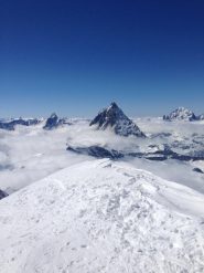 il Cervino ( 4478 mt ) visto dalla punta del Breithorn