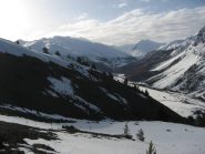 la partenza su lingue di neve