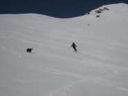 sotto la punta neve al limite ma ancora ottima