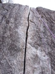 una fessura che ha spostato una galleria