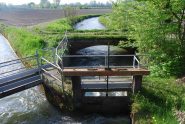La Roggia Camera e la sua presa sul Rotto visti dal Ponte Incastro