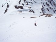 il pendio verso la bocchetta