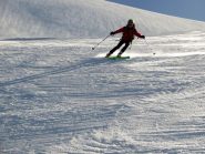 Alberto non scherza con i suoi nuovi sci