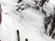 secondo risalto roccioso magicamente ricoperto di neve