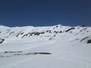 visuale della discesa...la via giusta è a sx, noi siamo scesi in un canalino tra le rocce