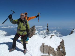 Enrico e Giordano in vetta