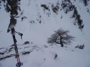 dalla Punta Vallone del Binec, vista sul Colle Lausa Bruna e tratto terminale del Vallone