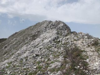 Verso l'anticima del Carmo