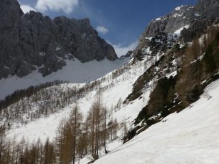 Colle Bohinjska vracta, al fondo della valle di Krma