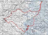 Cartina del percorso IGM 1:25000