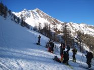 All'inizio del traverso, i canali della Gran Guglia