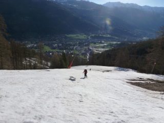 Sulla parte bassa della pista Frejus