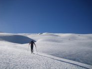 gli ampi e regolari pendii di salita