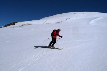 Papà nella prima parte di discesa