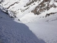 neve da sogno nella parte alta