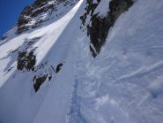 il delicato traverso per evitare il risalto sotto al Triangolo