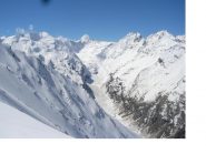 La Valeille dalla spalla q.2816m sulla cresta nord-ovest alla P.del Rossin