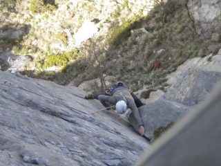 Terzo tiro, bella placca fessurata