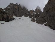tracce di discesa (guardando bene si vedono...)