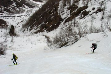 serena e giacomo lungo il canalone
