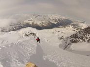 sulla calotta in direzione dell'Adami