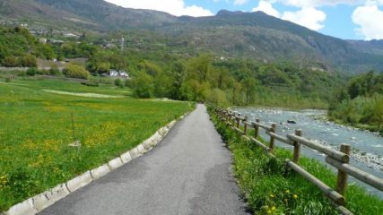sulla sponda sx della Dora sotto st Vincent