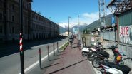la partenza da Aosta