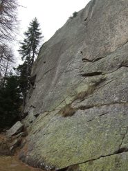 lato sx della falesia