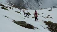 si ridiscende verso il Rifugio Selleries (4-5-2013)