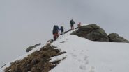 l'arrivo in vetta alla Rocca Nera (5-5-2013)