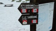 cartelli segnaletici al Rifugio Selleries (4-5-2013)