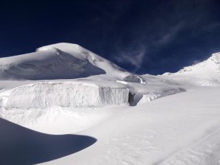 nella parte alta della salita