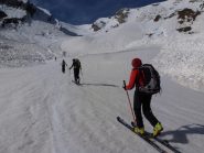 Verso il ripido canalone