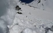 valanghe durante la salita