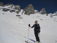Alla base della splendida discesa del Canale