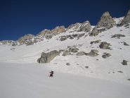Dal lago delle Monache, sulla destra il Canale del Beuri
