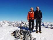 rod e paolo in cima all'Auto Vallonasso