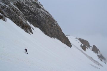 traverso dopo la parete dell'Hubschhorn