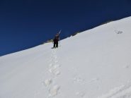 Il tratto che precede il Bivacco Leoni