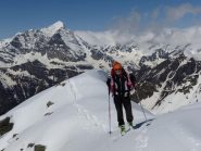 La cresta e sullo sfondo il Leone