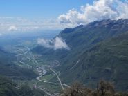 Panorama verso la pianura, a dx Cavallaria, Colme e Gregorio