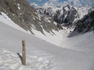 dal quale si vede quindi l'inizio dell'ultima calata a valle