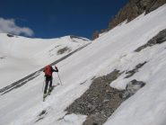 sullo sfondo (a destra) il passo di Villeil
