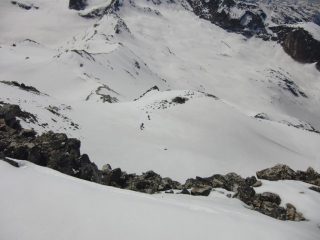 L'anticima dalla vetta