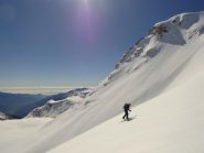 Poco sotto il pendio finale