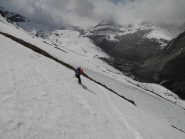 bella discesa fino all'Ecot..ma la neve non molla