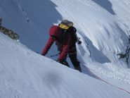 Inizio Della discesa sul Versante W