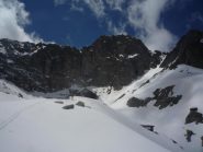 Rifugio Pagari e parete NE della Maledia