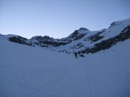 In salita alle prime luci dell'alba