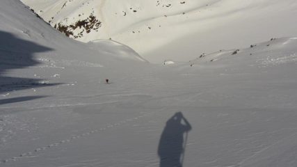 Primo pendio sotto la vetta.... biliardo!!